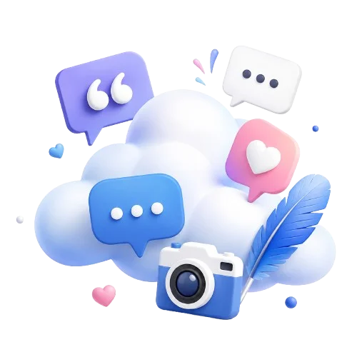 Hero section for Captioncloudz