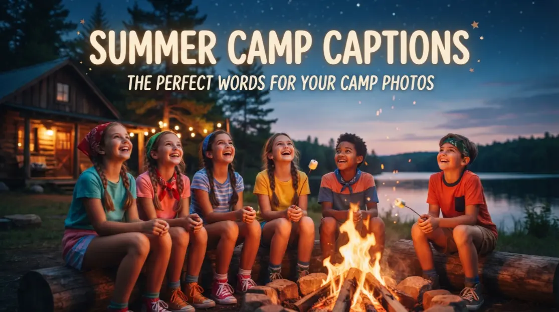 Summer Camp Captions