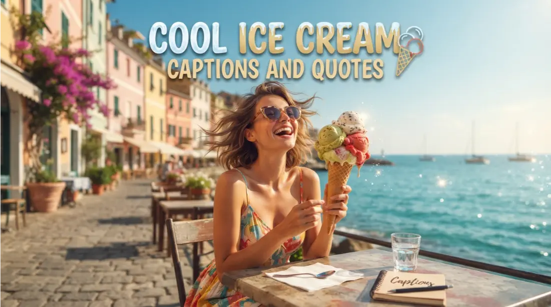 Cool Ice Cream Captions And Quotes
