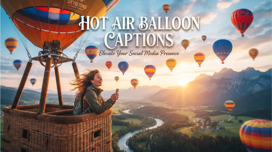 Hot Air Balloon Captions