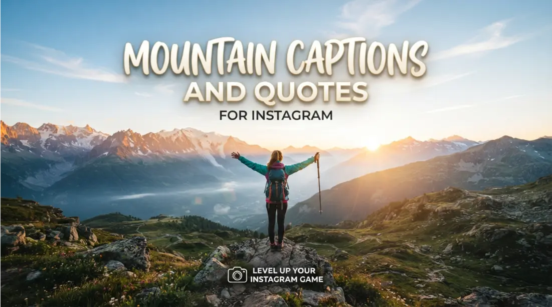 Mountain Captions And Quotes For Instagram