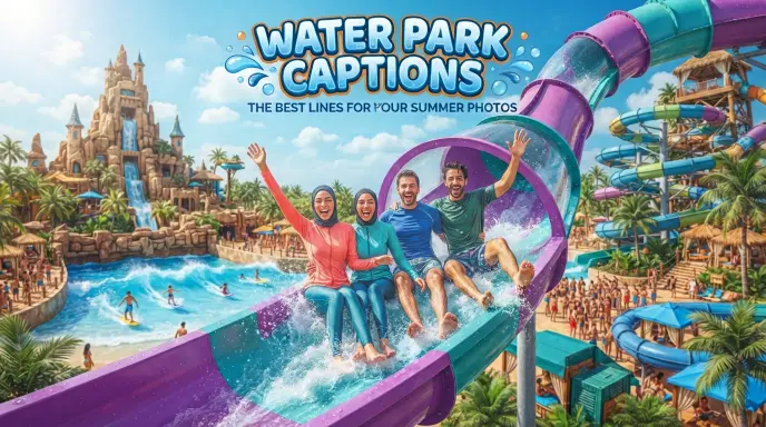 Water Park Captions