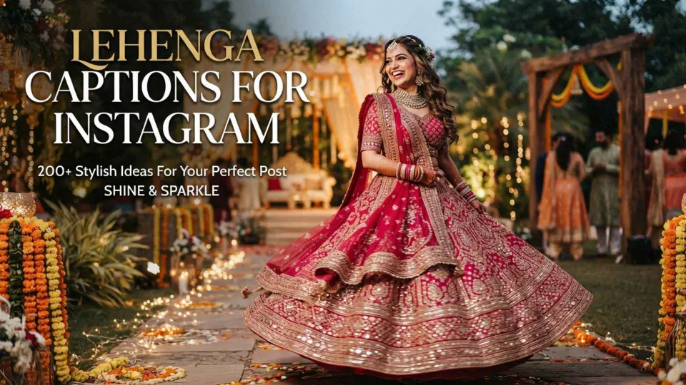 Lehenga Captions For Instagram